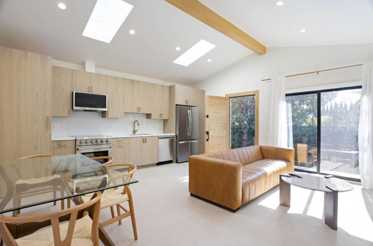Interior of Georgeann's 500 sq ft ADU in Los Angeles